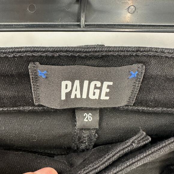 PAIGE DENIM Hoxton Ankle in Black Fog Luxe Coating // 26 - Picture 6 of 10
